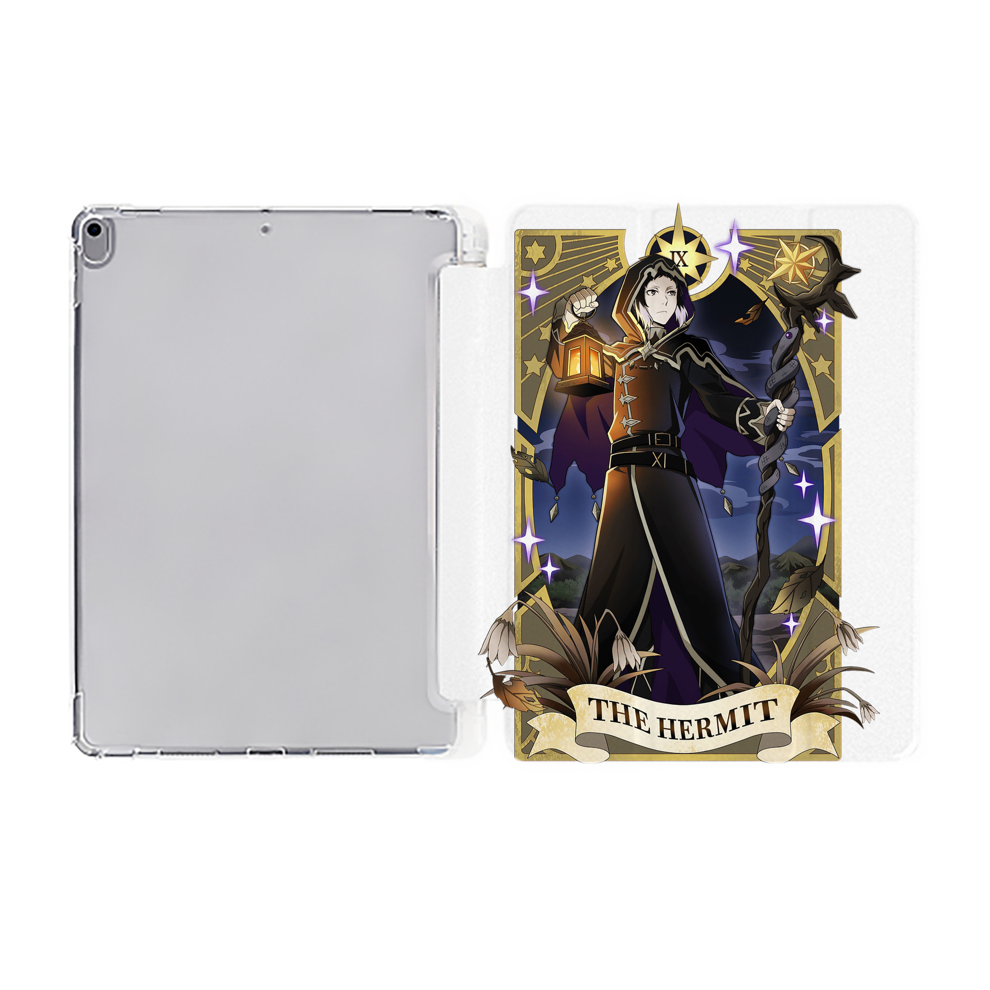（画像用） 文豪ストレイドッグス Bungo Stray Dogs IPad ケース ペン収納付き 三つ折りスタンド PUレザー×シリコン 対応機種9.5/10.5/10.9インチ